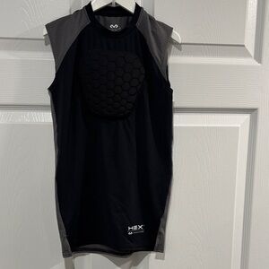 Kids Black Sleeveless Padded Tank Top